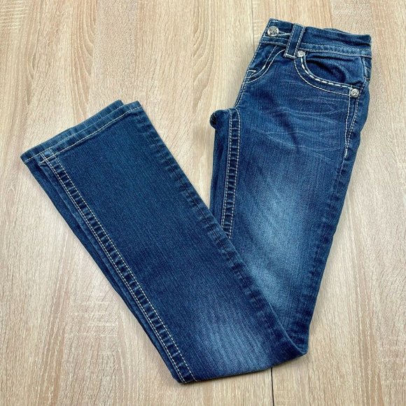 Miss Me Signature Low Rise Slim Bootcut Jeans 24 - Picture 3 of 10